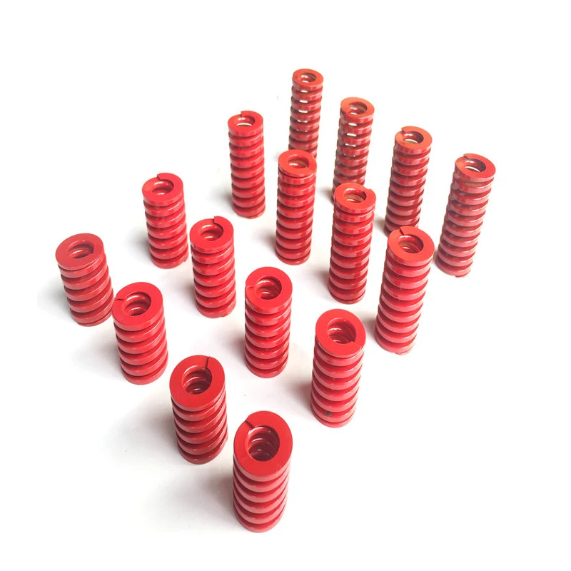 

Creamily 2Pcs/Lot Red Medium Load Mould Springs Spiral Stamping Compression Mold Spring OD=12-30mm ID=6-15mm Length=20-200mm
