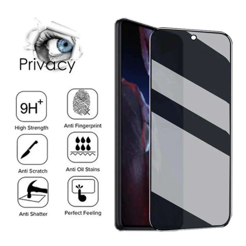 poco f5 pro, Anti Glare Tempered Glass for xiaomi poco f5 pro 5g Privacy Glass poco f 5 Film poco x5 pro F3 pocco x5 anti spy screen protector for poco x4 gt pocof4gt cristal templado antiespia poko f5