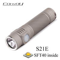 Convoy Flashlight Mao Grey S21E SFT40 Linterna Led 21700 Torch Flash Light Fishing Camping Hiking Type-c Rechargealbe Lamp