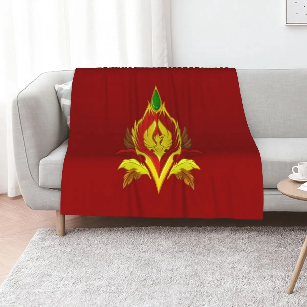 Blood Elf Crest Throw Blanket Sofas Shaggy valentine gift ideas Luxury Decorative Throw Luxury St Blankets