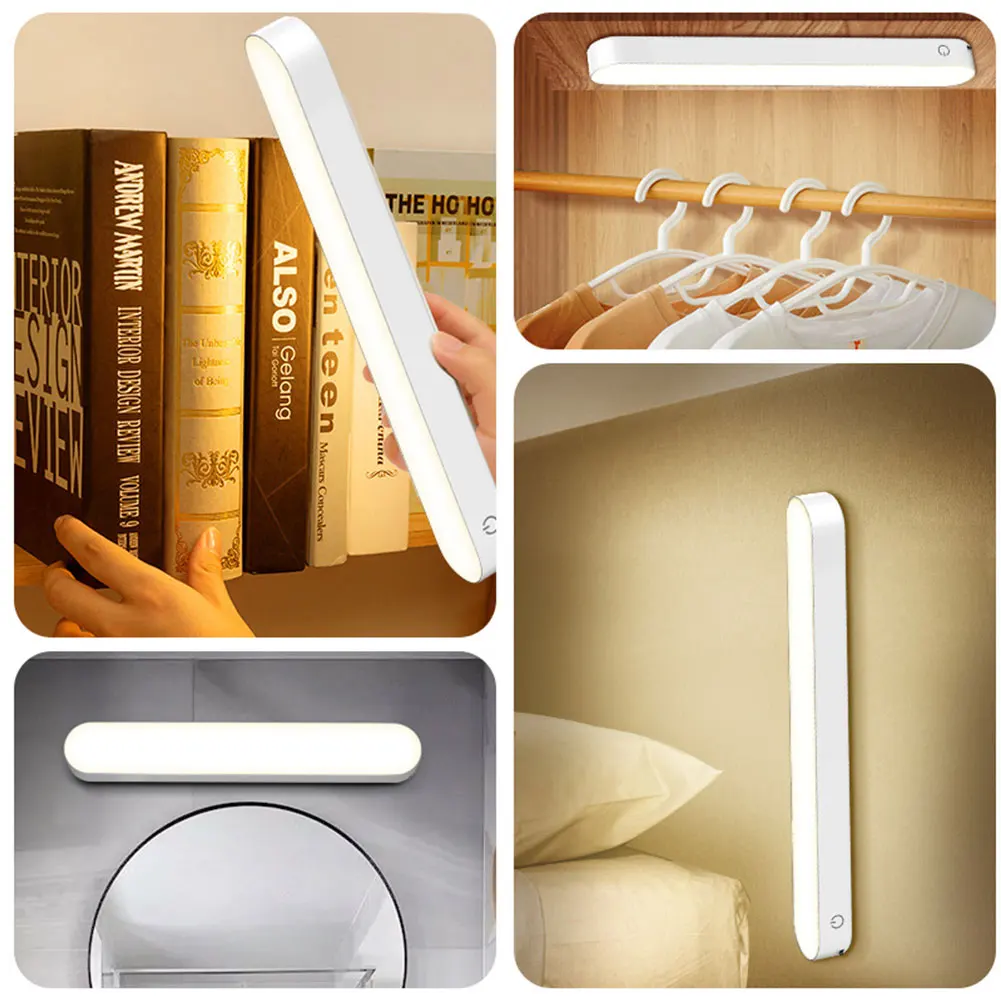 Lâmpada de parede LED Dimmable para quarto, luz de leitura de cabeceira, luminária telescópica dobrável, balancim moderno de estudo criativo 3 níveis