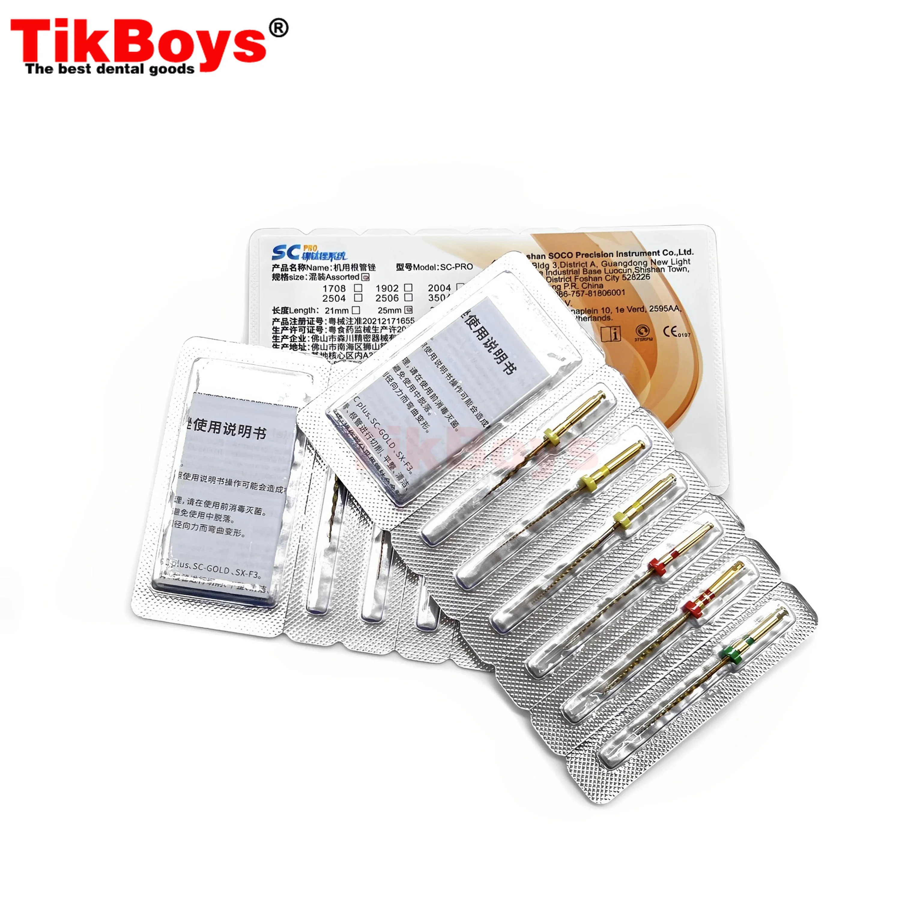 6 Packs Dentist Use -PRO Dental Nickel Titanium Essential Root Canal File Endodontic Rotary Files Dental Equipment