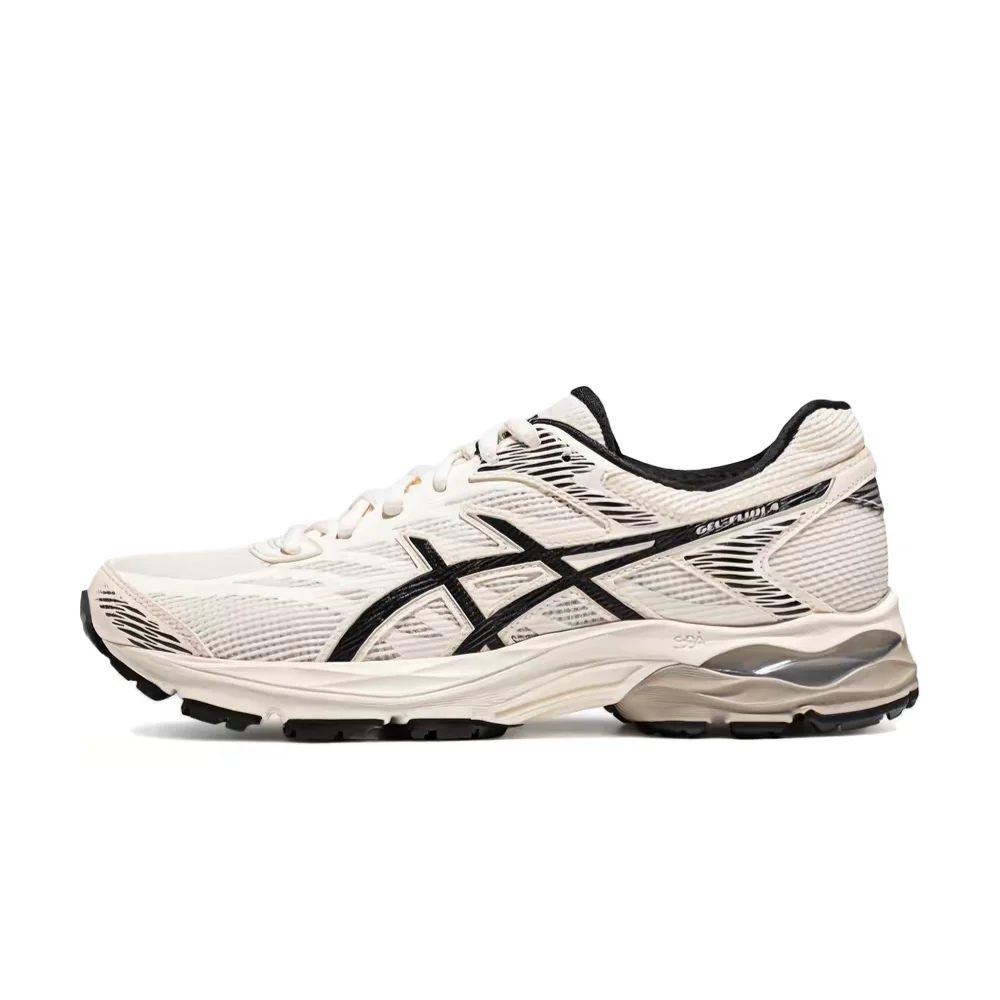 ASICS Gel-Flux 4 Women's Comfortable Low-Top Casual Non-Slip Cushioned Durable Running Shoes, White 1012B730-200