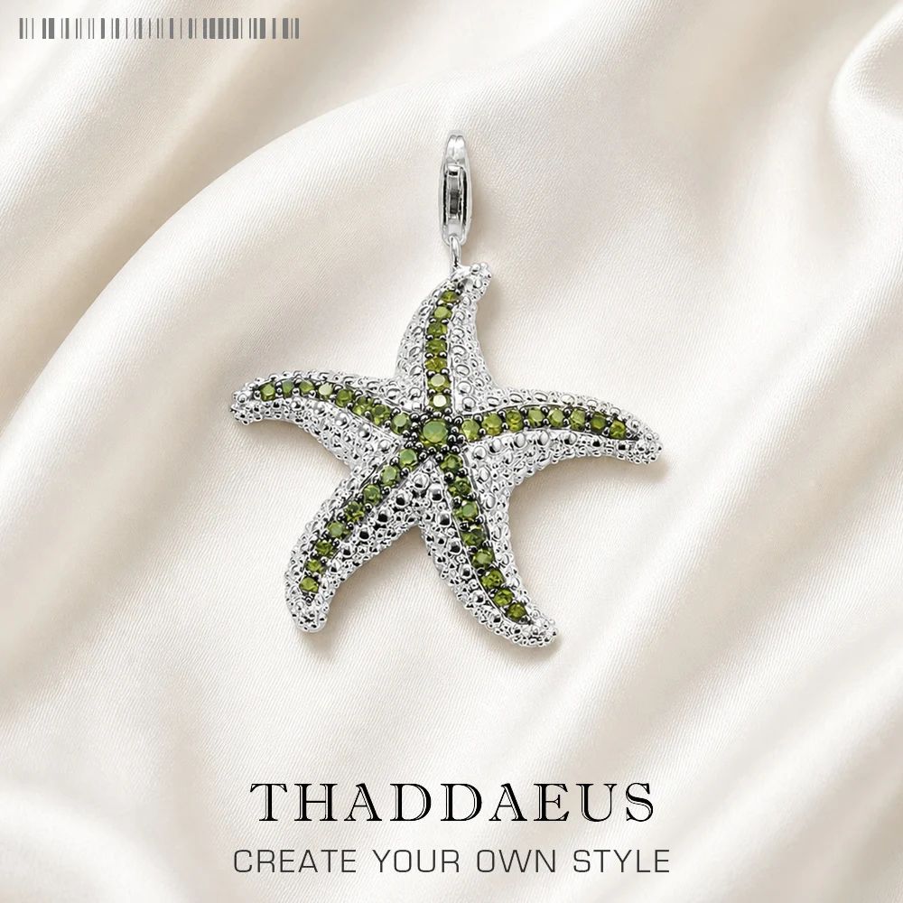 Men Accessories Brands - Pendant Green Starfish ,Brand Fashion Trendy