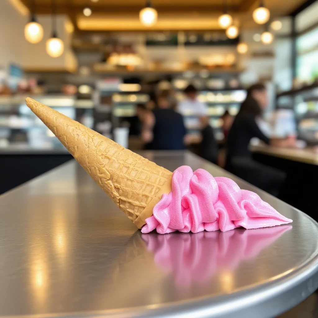 Realistic Ice Cream Cone Model, Fake Food Decor Prop,  Photo Shoot/Kitchen Decor,  Craft/Party Favor, Lifelike  Home Accent