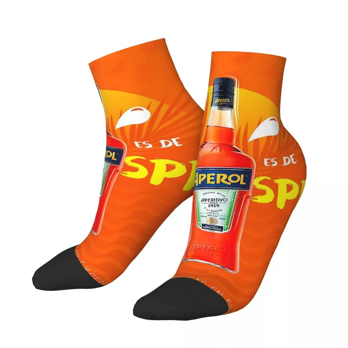 Sunset Cocktail Aperol Spritz Socks Harajuku Super Soft Stockings All Season Socks Accessories for Man's Woman's Christmas Gifts