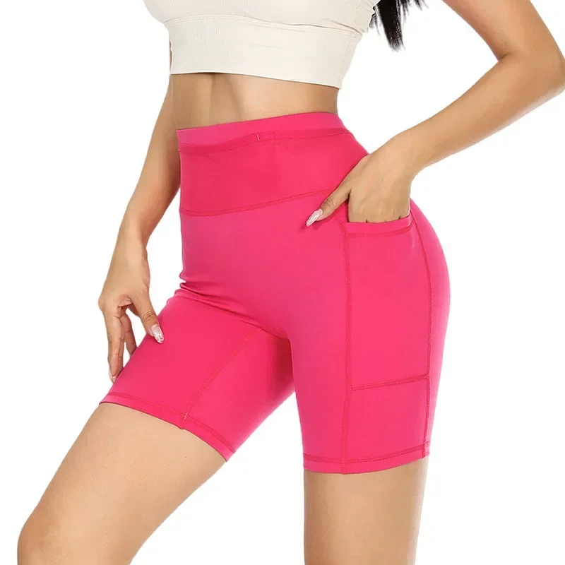 (S-XL)Men Women Quick Dry Marathon Running Shorts with Waist Pack Compression Gym Tights Yoga Fitness Sport Short Pants image 5