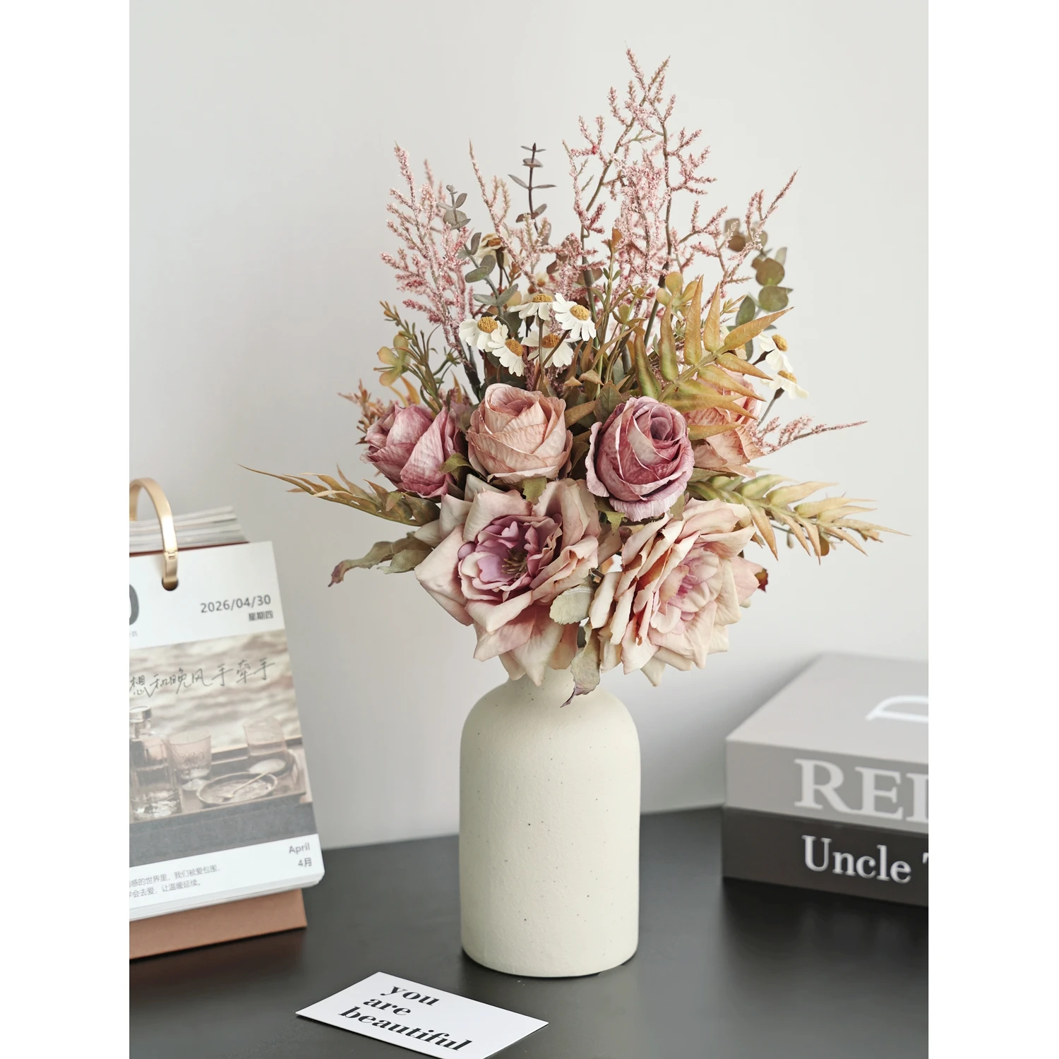Seidenrosen Künstliche Blumen Hochzeit Heim Tisch Herbstdekoration Brautstrauß Bastelzubehör Kranz Wanddekoration Garten DIY Geschenke – Detail 4