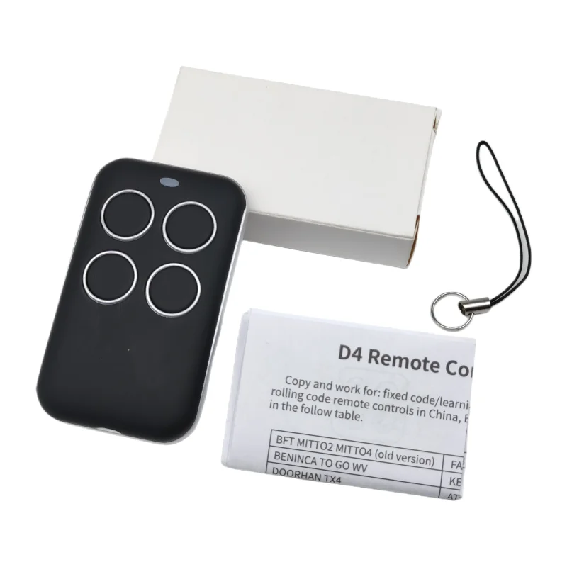 Hot Sale Universal 433mhz Wireless D4 Type Copy Code Remote Control Face To Face Cloning For Garage Door Remote Control