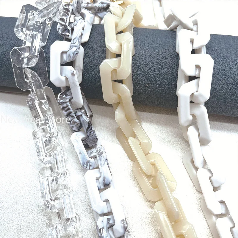 New Fashion Woman Bag Accessory Detachable Replacement Chains Candy Acrylic Luxury Strap Women Eleagnt Shoulder Handle Chain