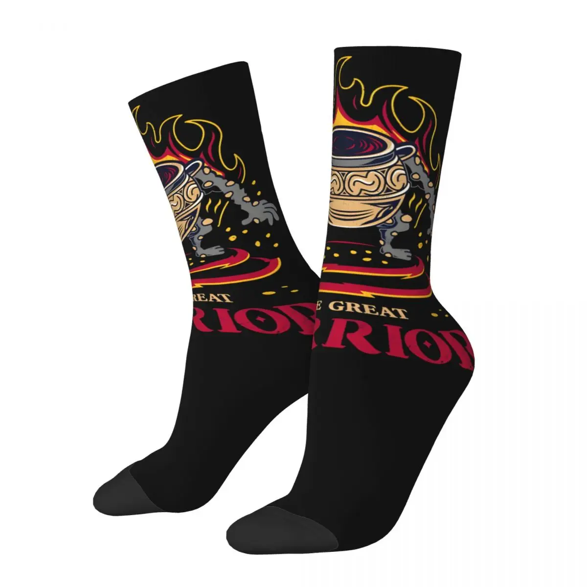 Hip Hop Vintage Marvelous Crazy Men's compression Socks Unisex Iron fists alexander Harajuku Seamless Printed Funny Novelty