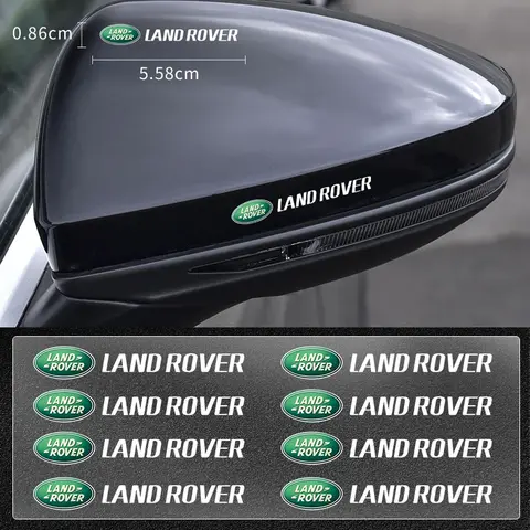랜드 로버 디스커버리 3 4 R4 LR2 레인지 로버 Evoque Sport Dander 2 3 용 자동차 백미러 의자 긴 라벨 스티커 장식