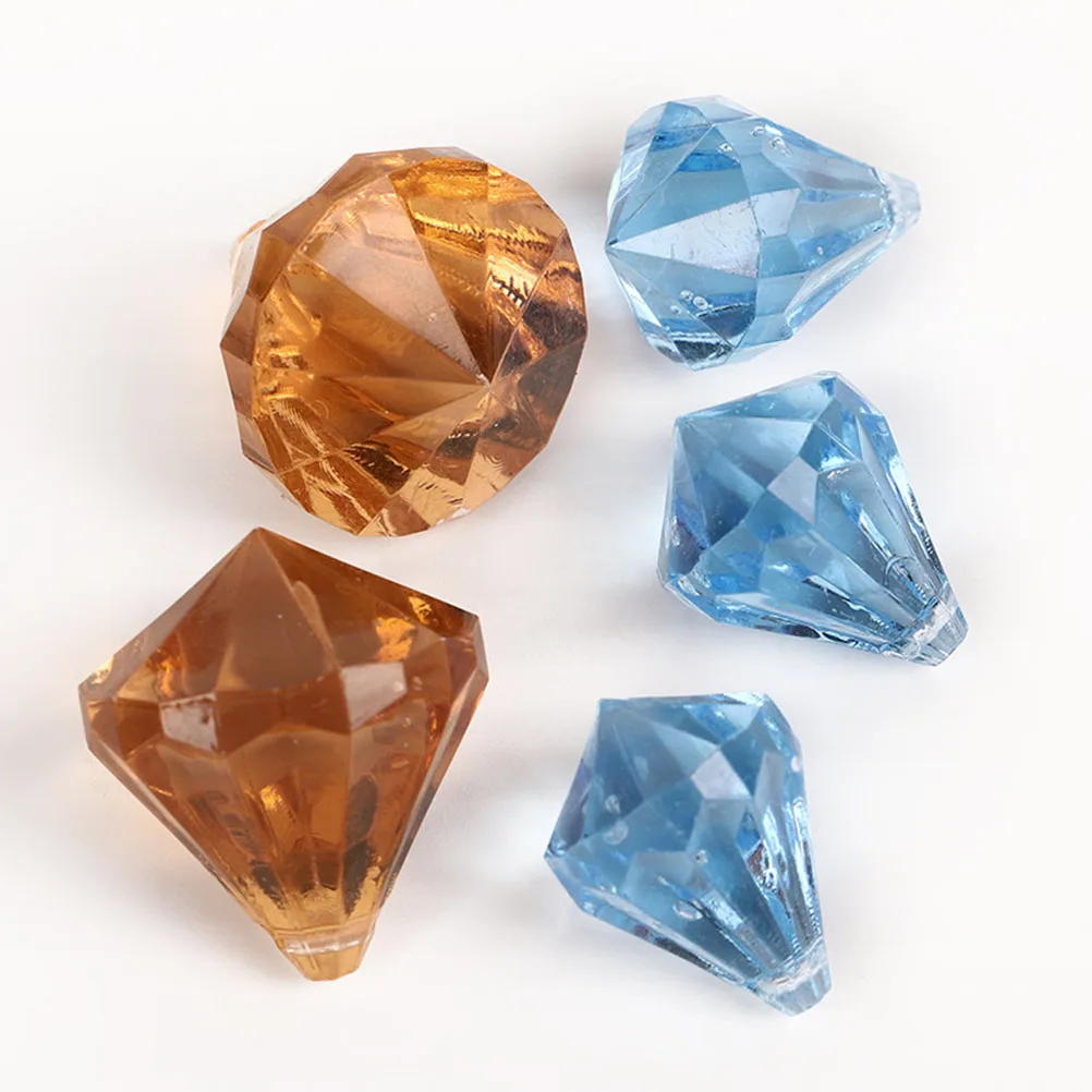 

Colorful Acrylic Diamond Jewels Mixed Size Crystal Decoration Wedding Vase Scatters Faux Gems Acrylic Crystal Diamond