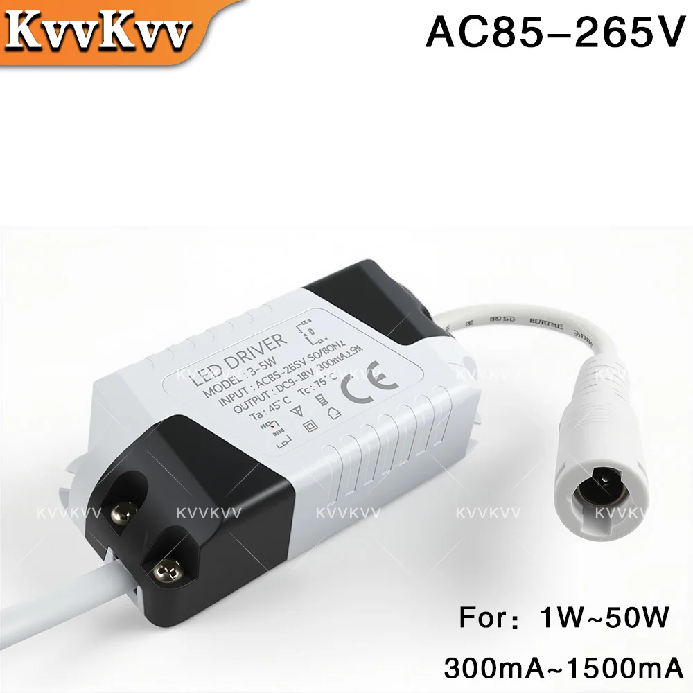 LED Constant Current Driver AC85-265V 3-4W 4-7W 8-12W 12-18W 18-24W 24-36W for Panel Tube Lamp Lighting Power Supply Transformer