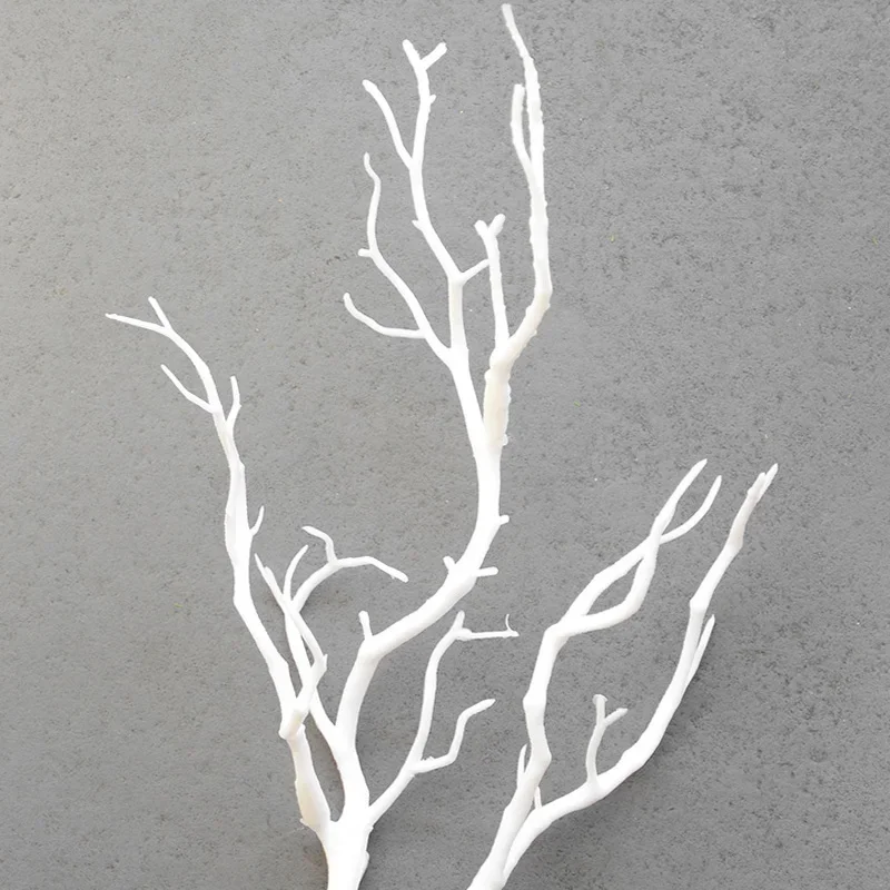 Dried Tree Home Decor Peacock Coral Branches Plastic Witch DIY Antler Headband Accessories Artificial Plants Wedding Decoration