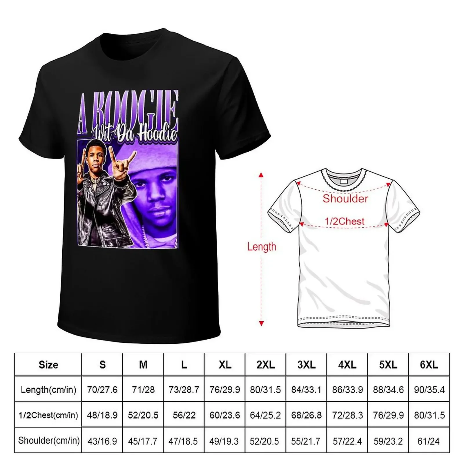 Who Loves Music And Rap A Boogie Wit Da Photographic Style T-Shirt anime quick-drying sweat shirts, men