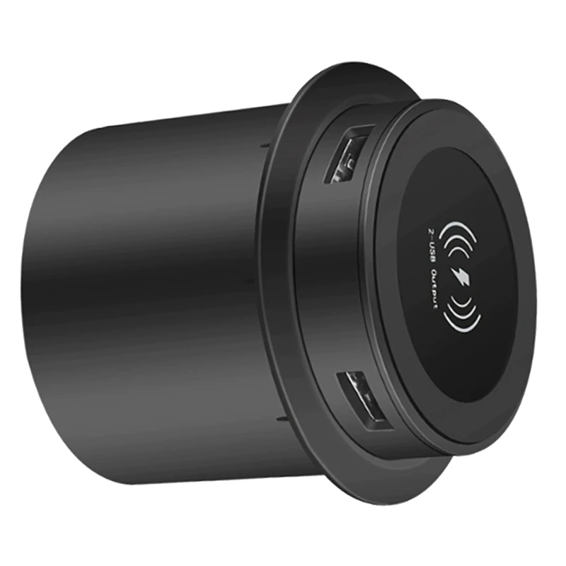 ELECT-Fast Wireless Charger -Up Desktop Embedded Fast Wireless Charger With USB Port 30W Universal