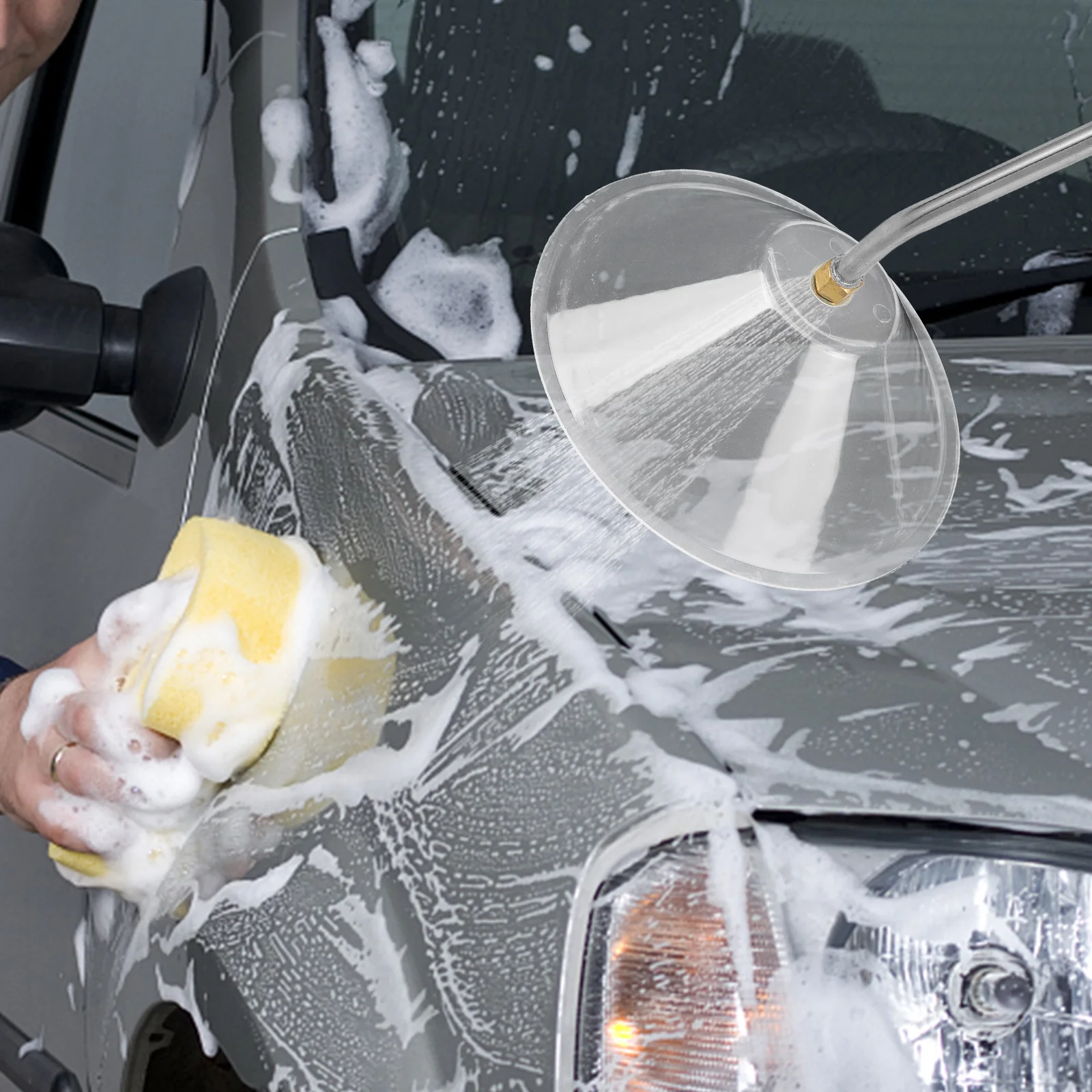 

1 4 Quick Connect Splash Shield Cover for Car Washer Durable Lightweight Pressure Cleaner Guard Safe Plastic Housing Portable