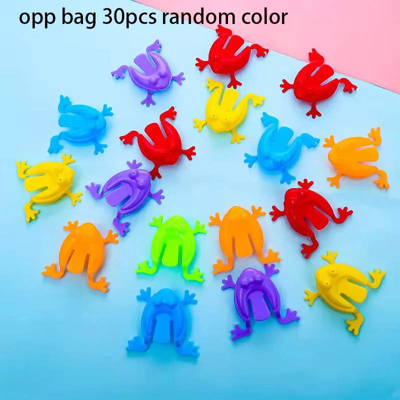 50PCMini Jumping Frogs Toy Set, Colorful Abs Plastic Finger Toys, Fun Party Games, Ideal Birthday Gift, Parent-Child Interaction
