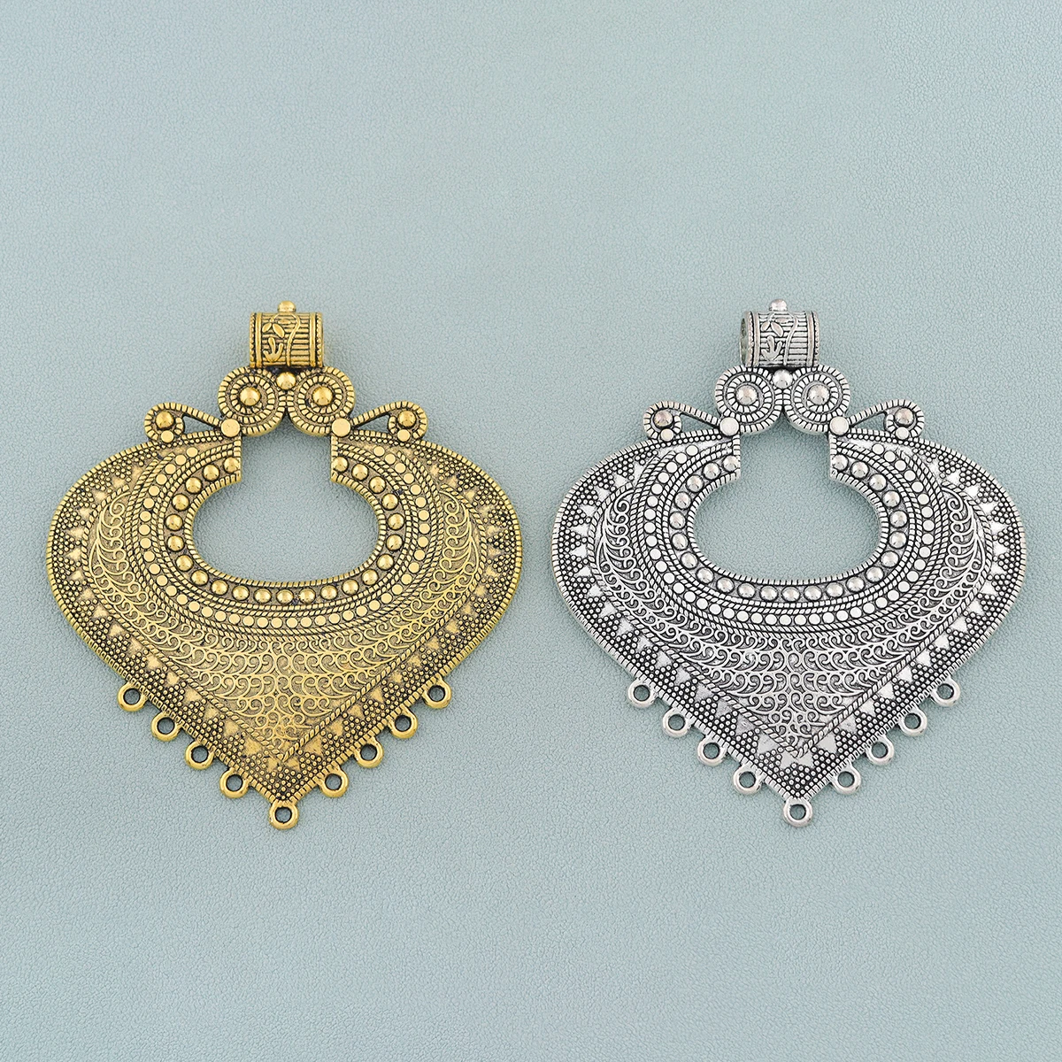 Tribal Connector Jewellery Pendant Fit DIY Pendant Boho Necklace Accessories Making Findings , 1 PC