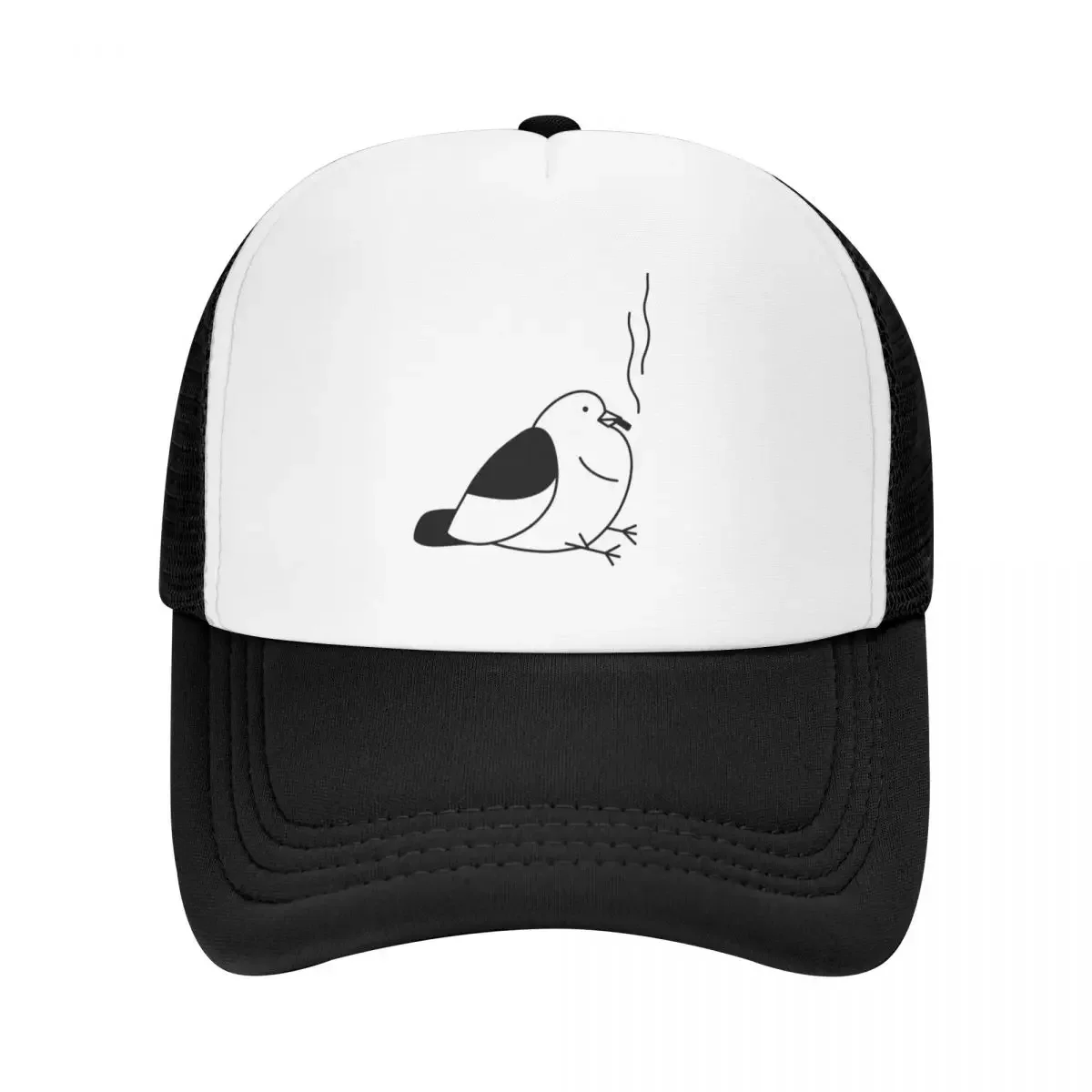 Smoking Pigeon line art Baseball Cap cute Luxury Man Hat Mens Hats Women's