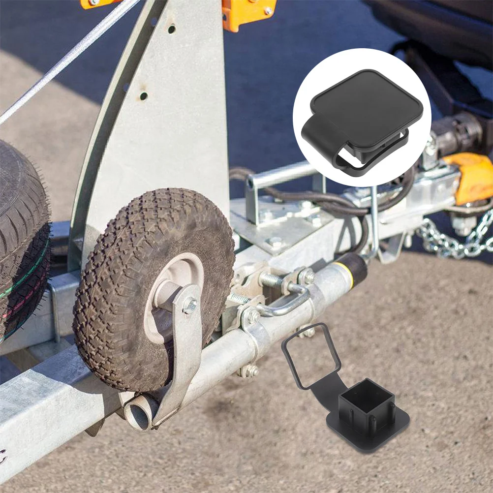 

2Pcs Universal Trailer Hitch Cover Plug Rubber Silicone Receiver Tube Cap for Car Truck Suv Auto Accessories Trailer Hook Cover