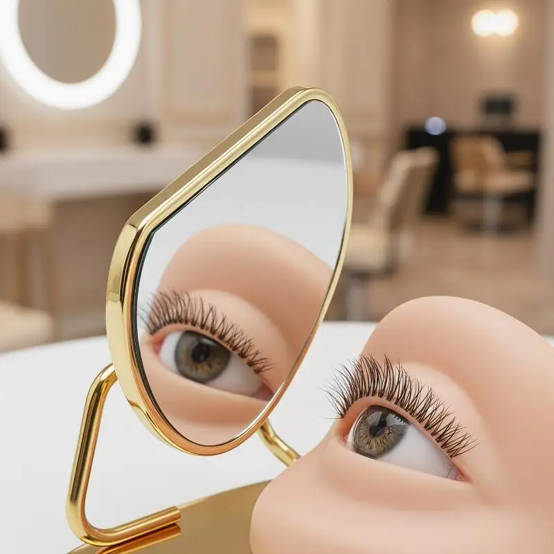 Professional Quality Eyelash Inspection Tool with Mirror for Lash Extension Application Precision