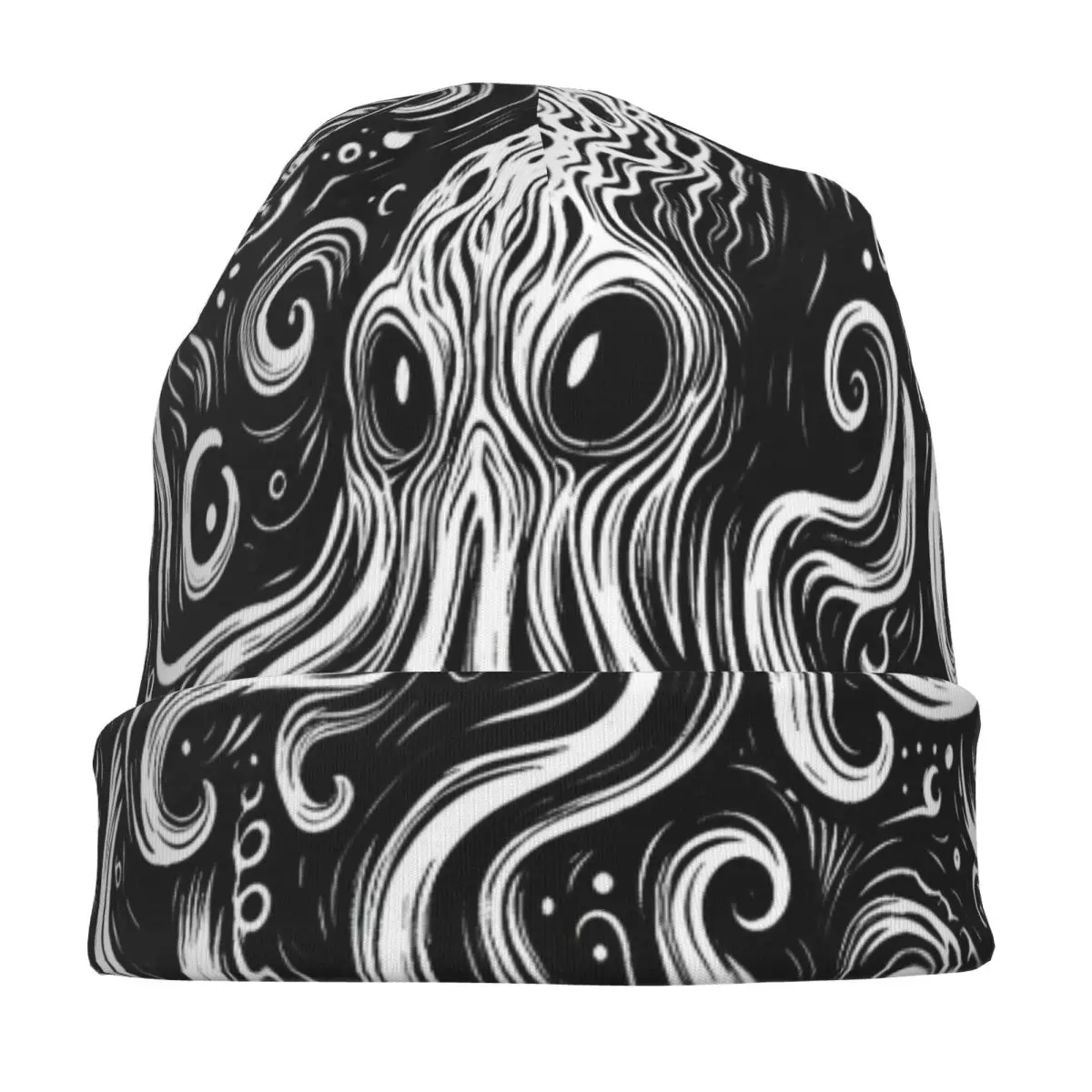 Cosmic Lovecraft Cthulhu Horror Caps Casual Autumn Winter Street Skullies Beanies Hats Summer Warm Dual-use Bonnet