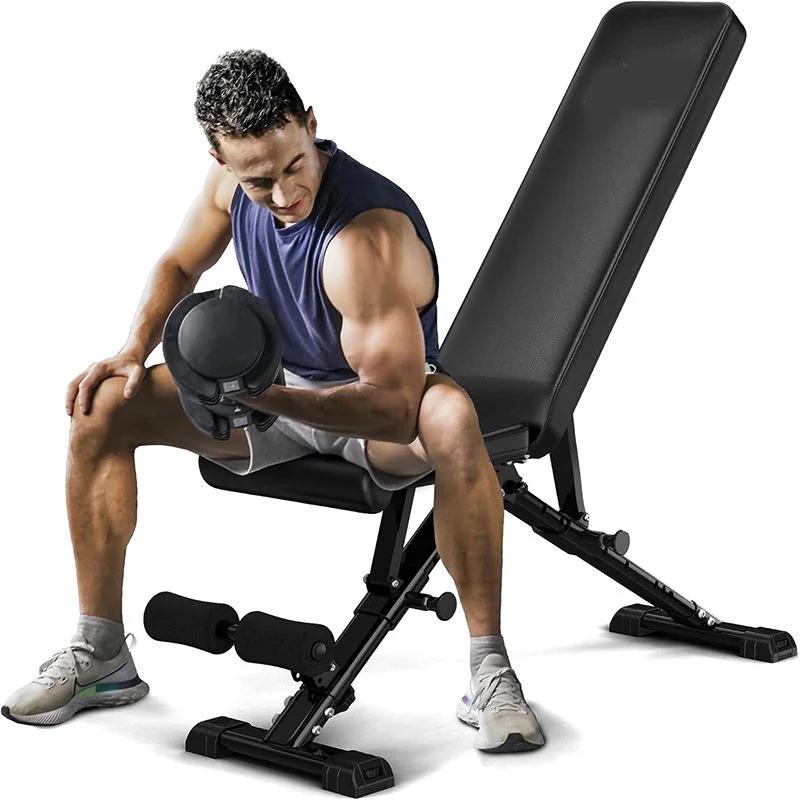 Durable Indoor Fitness Equipment Body Exercise Adjustable Steel Weight Bench  3 Level Cushion Fitness Dumbbell Benches