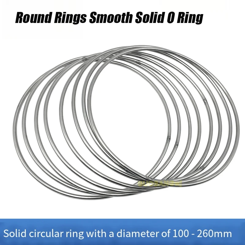 

M3-M12 Heavy Duty Welded Round Rings Smooth Solid O Ring For Rigging Marine Boat Hammock Yoga Hanging Ring 304 Stainless Steel