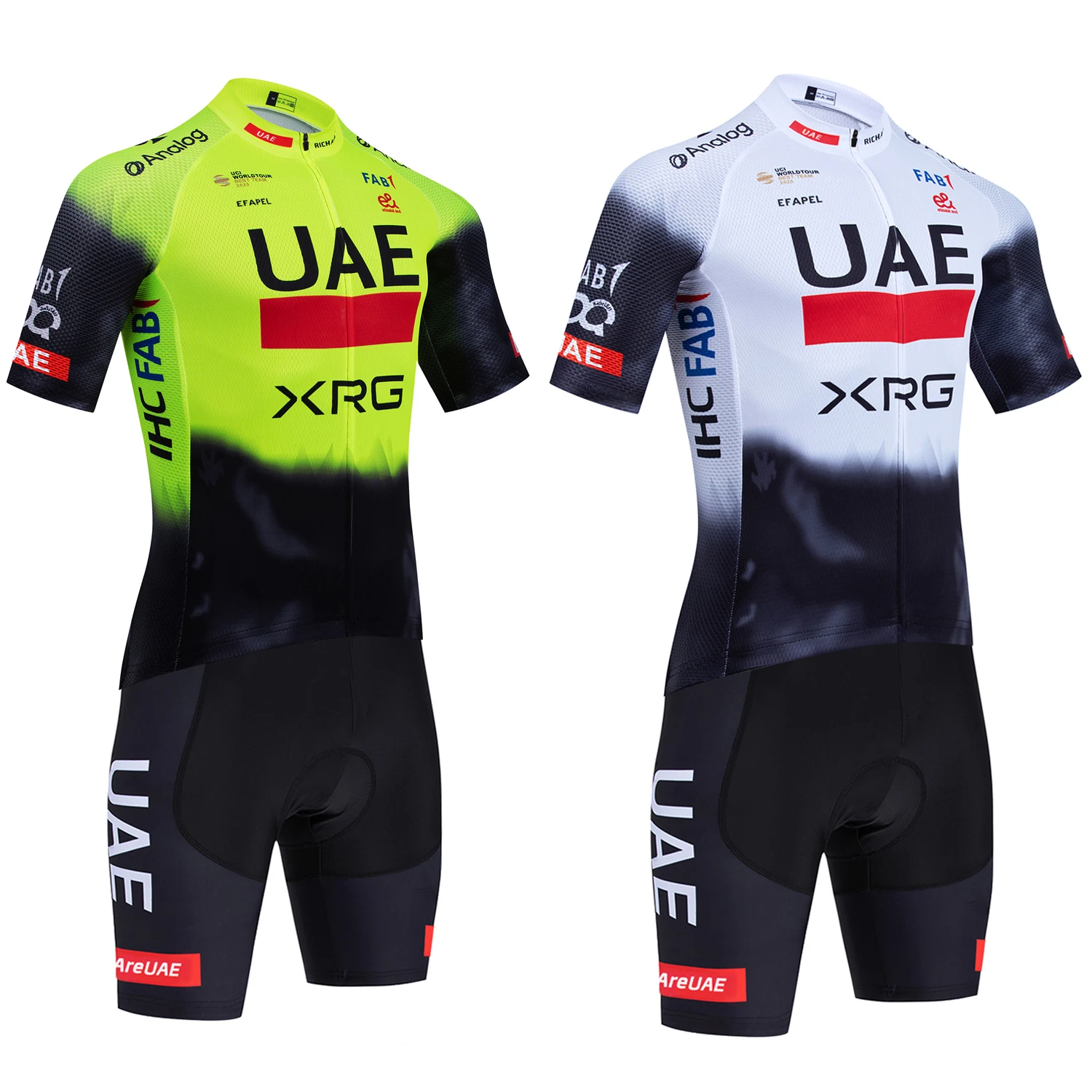 New 2025 UAE Team Cycling Jersey MTB Pro Bike Tshirt Shorts Set Men Women Ropa Ciclismo Quick Dry Bicycle Jersey Clothing