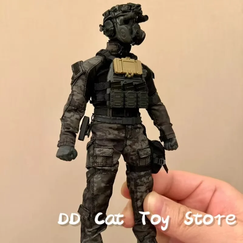 Em estoque sasuki sa01 escala colecionáveis preto ops noite equipe de ação conjunto completo 1/12th homem soldado figura ação modelos corpo brinquedos