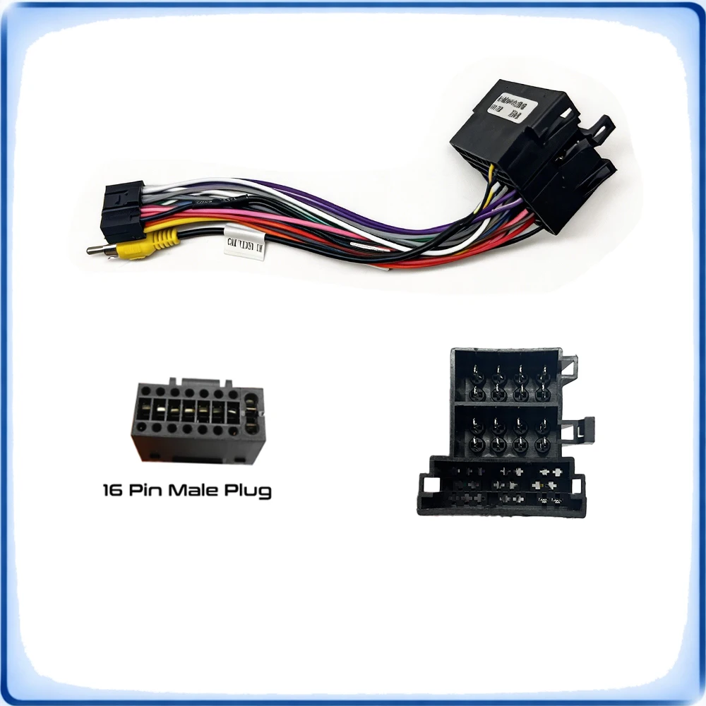 ISO to 16Pin Car Radio Wiring Harness Adapter for Great Wall M4 Changan Yuexiang Android Stereo Cable