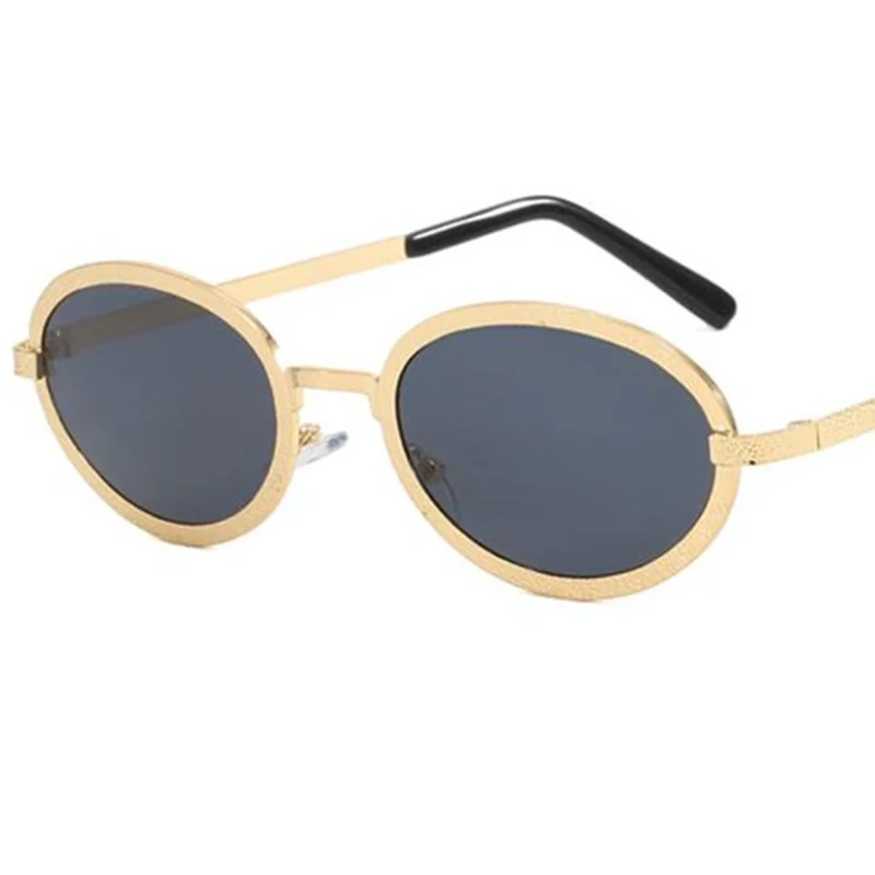 Fashion Sunglasses Oval Sun Glasses Women Goggles Anti-UV Spectacles Simplicity Eyeglasses Alloy Frame Ornamental