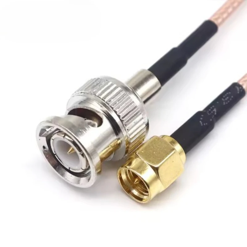 1pcs RG316 BNC Male Plug to SMA Male Plug RF Coaxial Converter Connector Acceleration sensor 10cm-1M 4inch~5M FJP-610