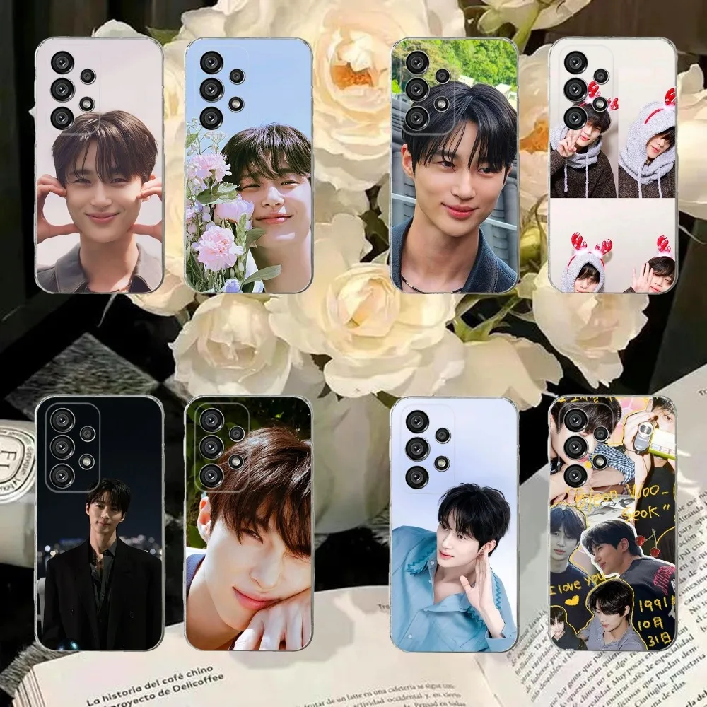 Byeon Woo Seok Phone Case For Samsung S30,S23,S21,S22,S20 Ultra,S20 FE lite,S10,S9,S8 PIus Cover Clear