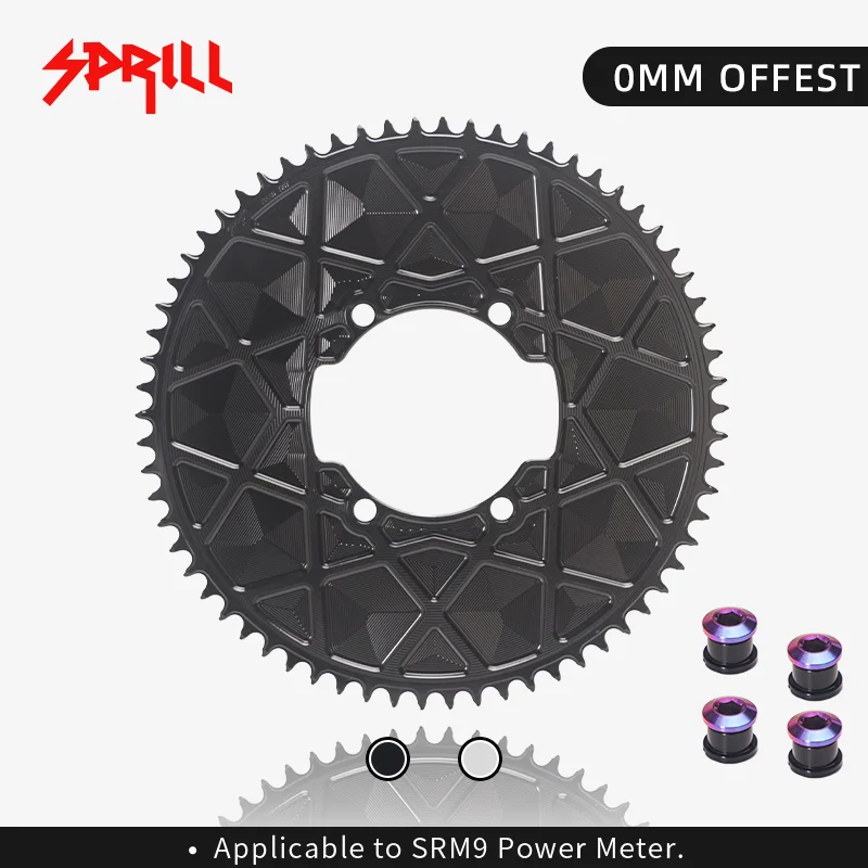 SPRILL High-Strength AERO Chainrings 110BCD 54-66T for SRM Timing Bikes