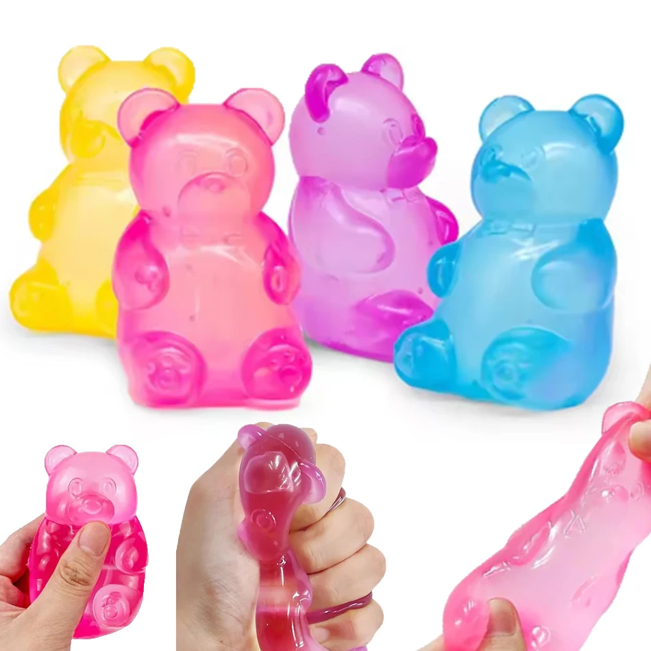 Gifts Little Bear Maltose Pinch Stress Relief Ball Stress Relief Toy Pinch Music Stress Relief Tool Slow Rebound Decompressions