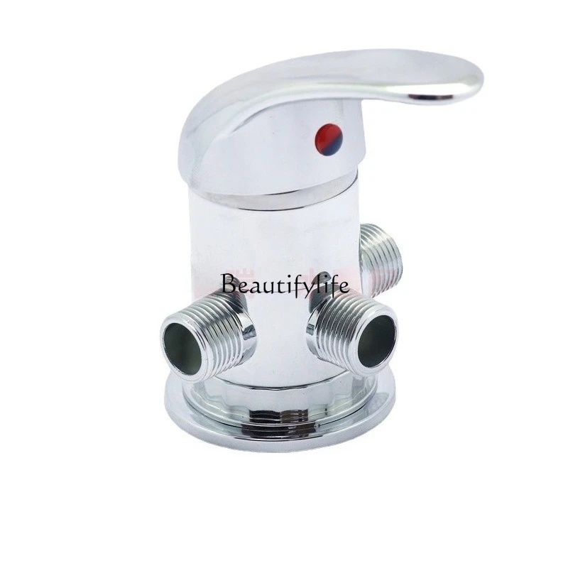

*Solar ABS plastic electroplating surface mounted mixing valve with water cold and hot mixing valve water heater mixing valve