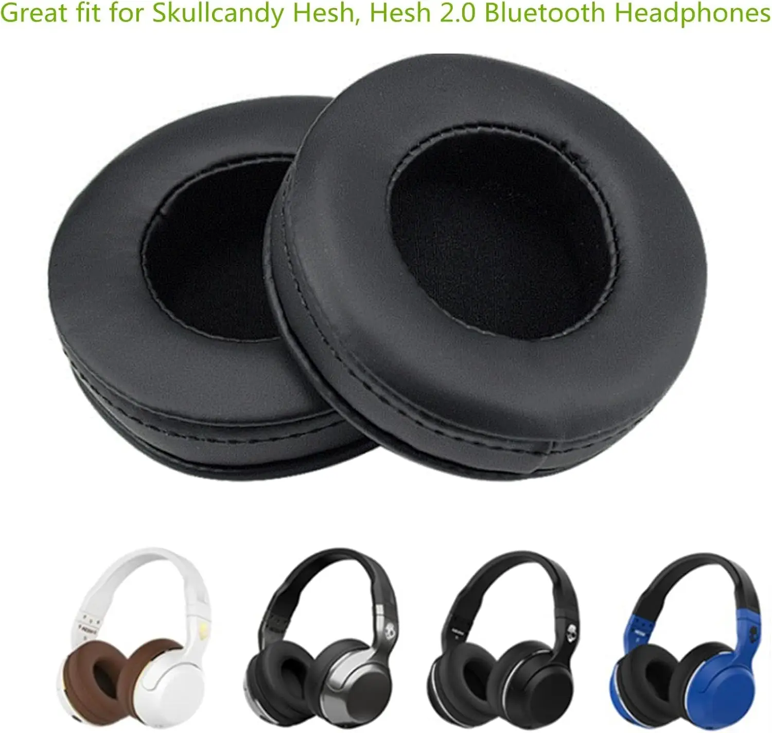 Hesh 2.0 almofadas de substituição para Skullcandy Hesh1.0 Hesh2.0 Fones de ouvido sem fio Bluetooth substituição HESH Almofadas de ouvido