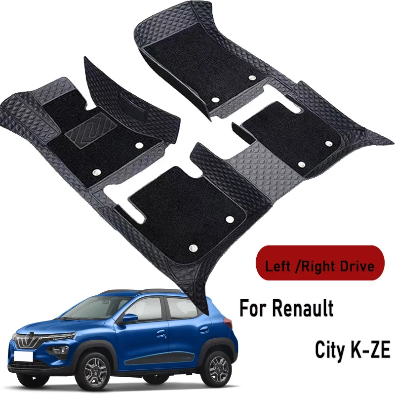 Car floor mats for Renault City K-ZE 2019 Customauto foot Pads automobile carpet cover interior accessories