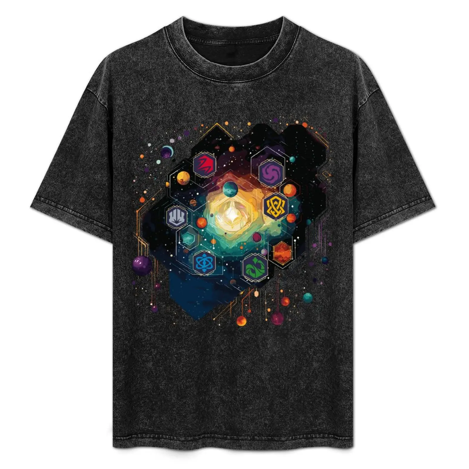 

Lorcana Unofficial Inkblot Design T-Shirt Plus Size Gym Sports T-Shirt