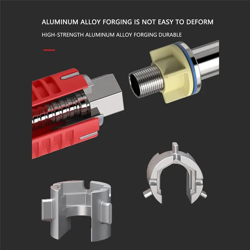 Exquisite-Eight In One Multifunctional Sanitary Faucet Socket Sink Wrench Heating Domestic Water Heater Screw Removal Hardware T