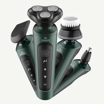 Electric Shavers for Men Waterproof Electric Trimmer Razor Wet & Dry Use Rechargeable Battery Rotary Shavers Machine shaving 1