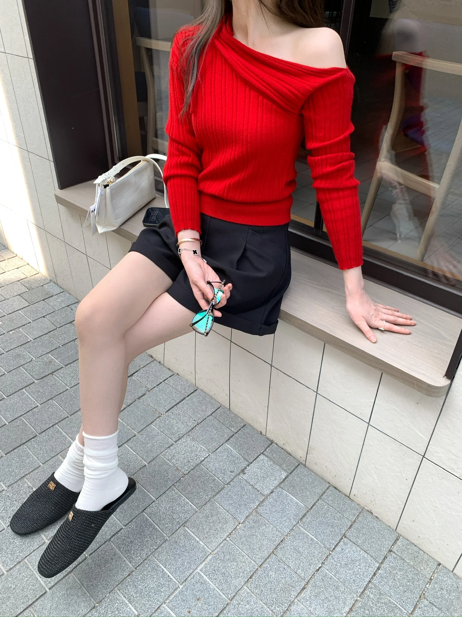 

Casual Loose oulder Knitwear Autumn Sle Women's Faion Design Sensation Romantic Sle French Sle Long Sve Crew Ne