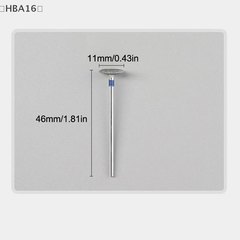 [-HBA16」 3 قطعة الصحن الطائر رأس مطحنة المحمولة طلاء الأظافر أدوات تلميع الأظافر إزالة الجلد الميت إزالة الأظافر دريل