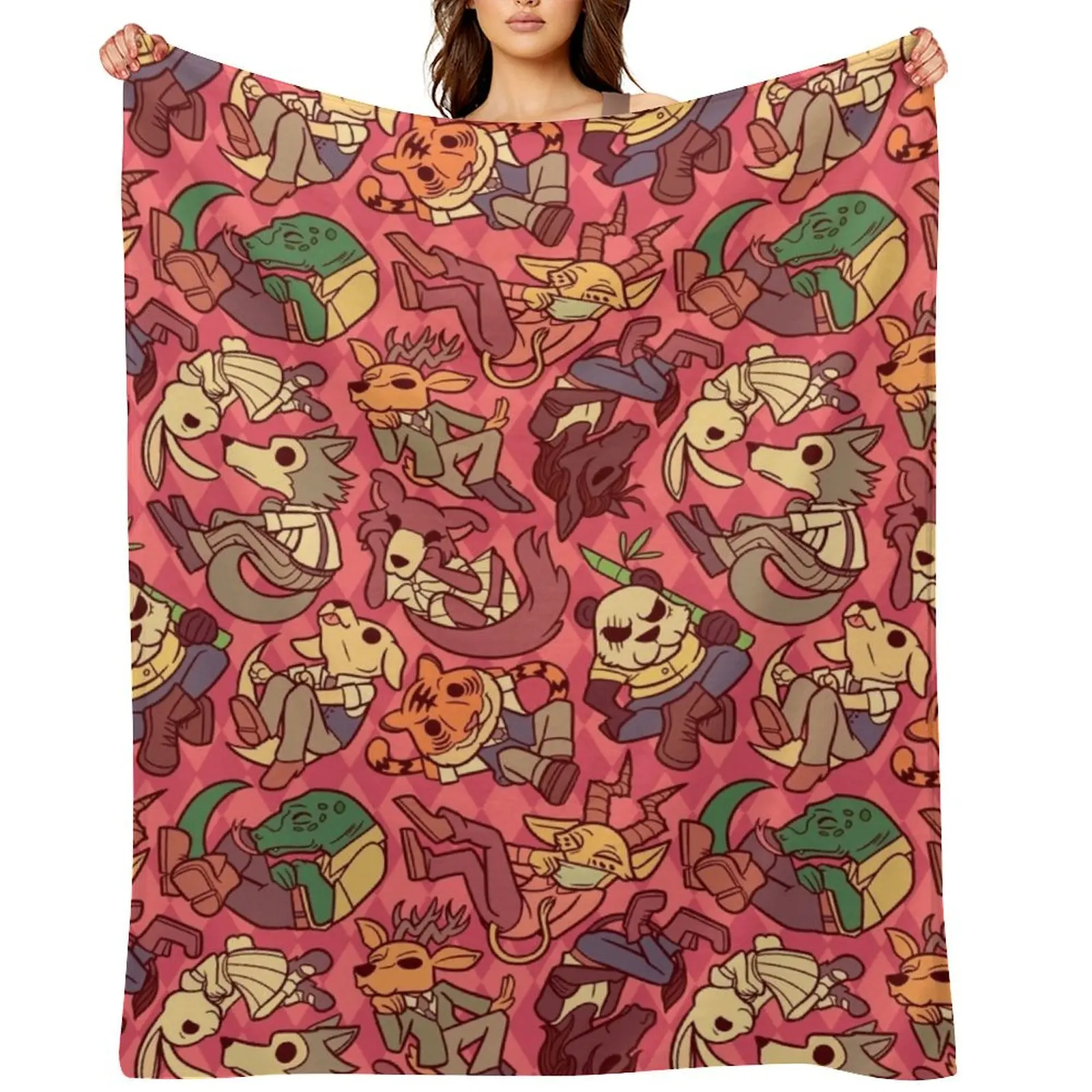 

Little Beastars Throw Blanket Designers christmas gifts Thermal Hairys Blankets