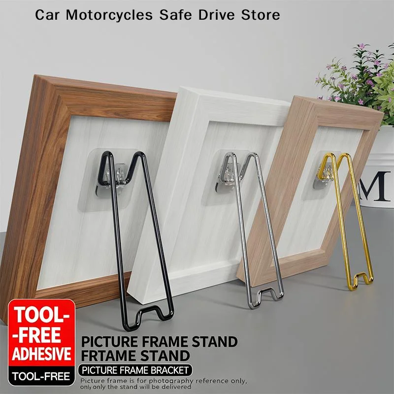 Modern Design Stainless Steel Bracket - Adjustable Multi-Purpose Pictures Frame Holder with Strong Load-Bearing Photo Stand Rack