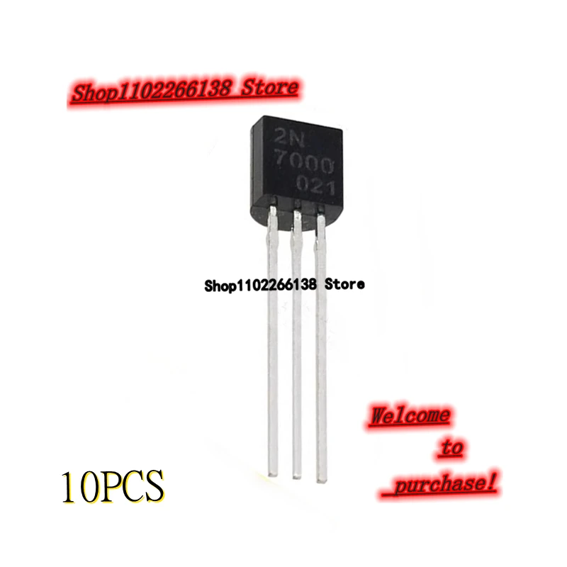 10PCS 2N7000 7000 TO 92 Small power triode 7000 TO 92 0.3A 60V