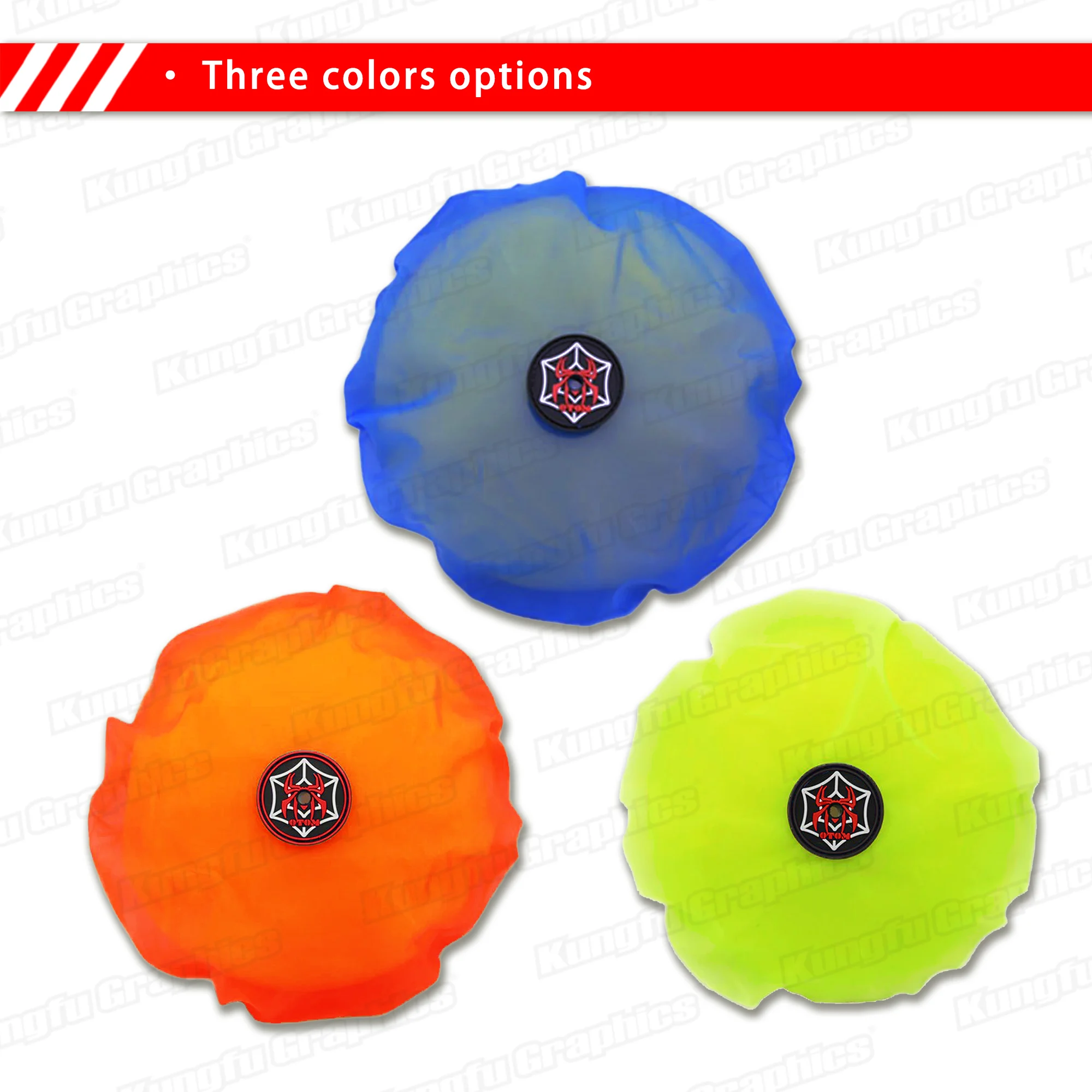 Motorcycle Dirtbike Air Filter Protective Cover Protector for High Flow Air Intake Filters Dustproof, Neon Green Blue Orange